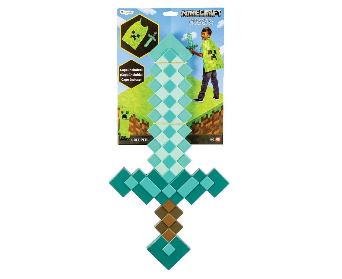 Minecraft set (license), ( sword, cape), one size